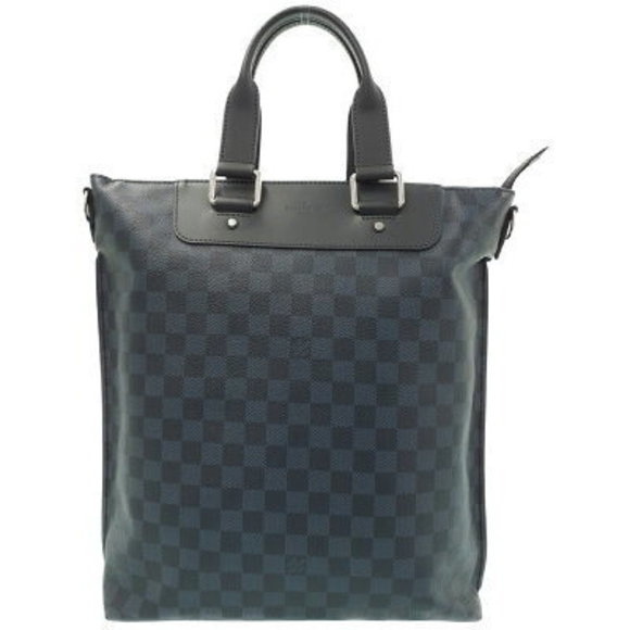 Louis Vuitton Cobalt Blue Cabas Jour Business Bag - Picture 1 of 8